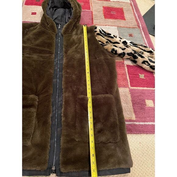 DL1961 Phoebe Camo & Faux-Fur Reversible Jacket Size Large - Picture 7 of 16